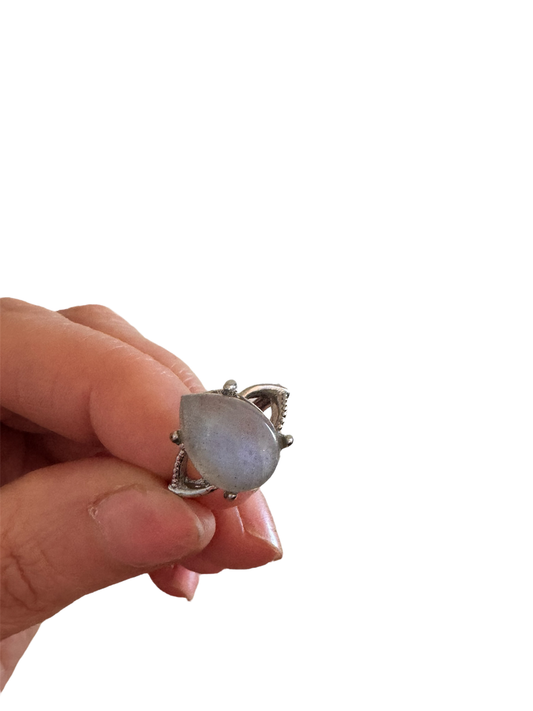 Cyanit Ring verstellbar 