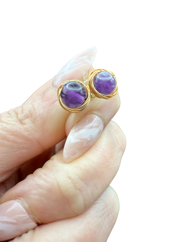 Amethyst Ohrstecker