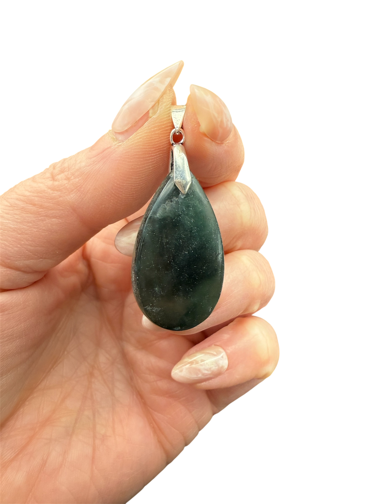 Jade Anhänger Cabochon Unikat