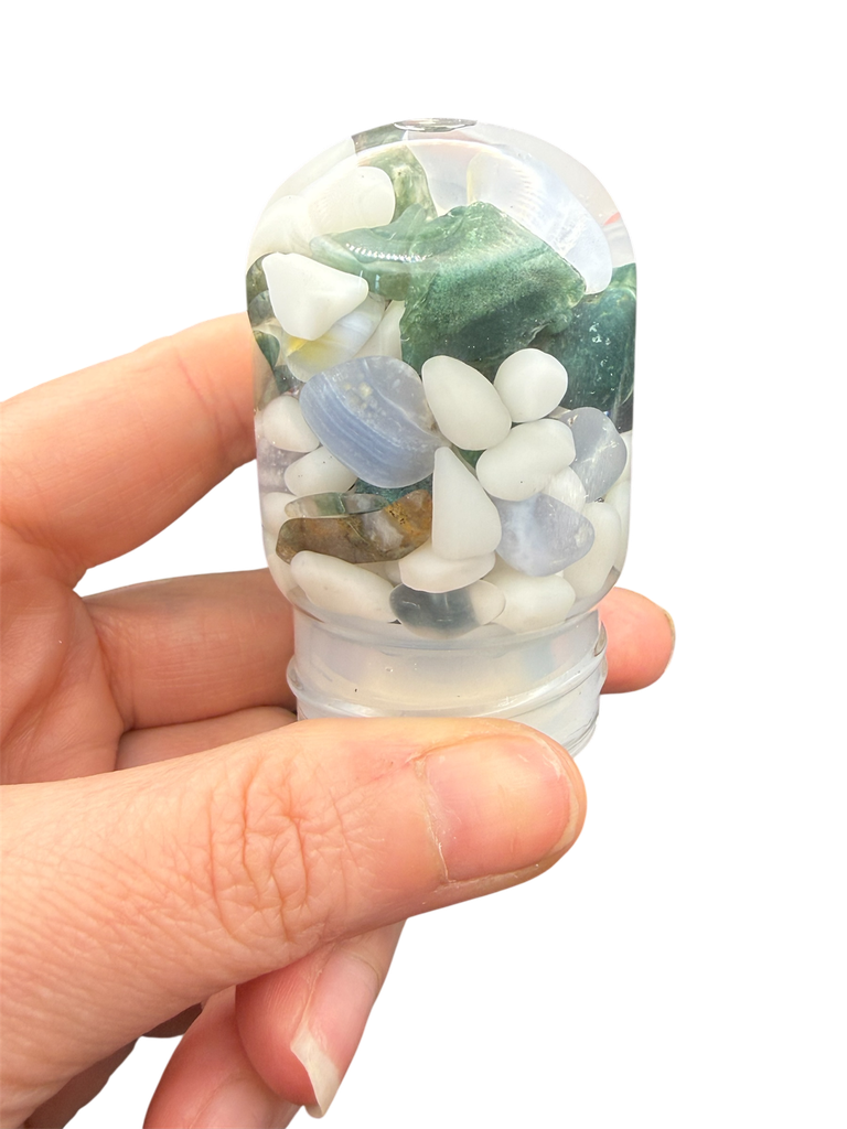 Chalcedon, Milchopal und Moosachat VitaJuwel MOMENTUM