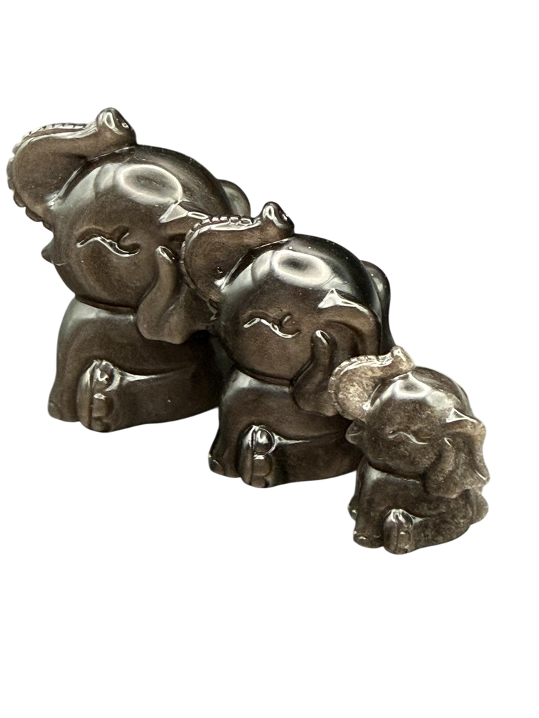 Obsidian Carving Elefant