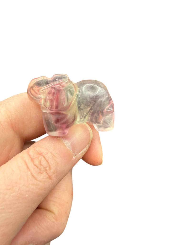 Fluorit Carving Elefant 