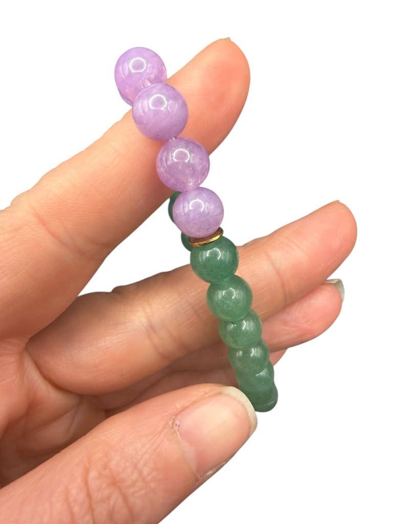Aventurin Amethyst Kugelarmband