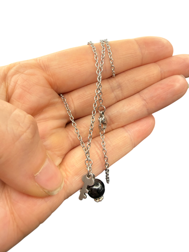 Turmalin Halskette Schlüssel