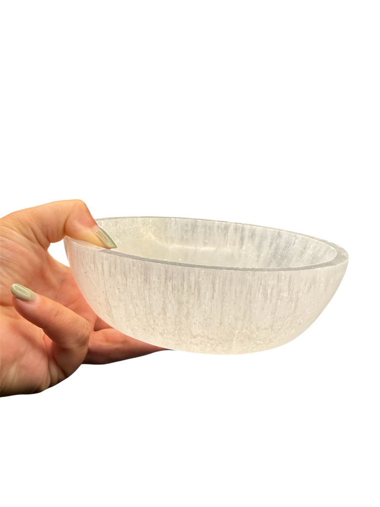 Selenit Schale XL Rund