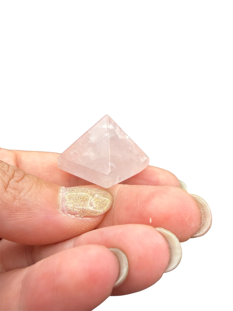Rosenquarz Mini Pyramide