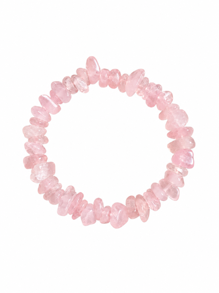 Rosenquarz Splitterarmband