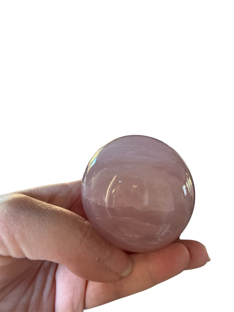 Rosenquarz Kristallkugel M