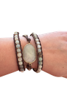 Amazonit Wickelarmband