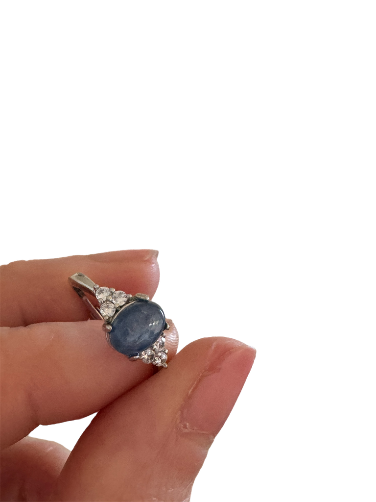 Cyanit Ring verstellbar 