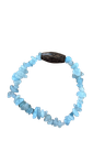 Aquamarin Armband mit Tonkabohne
