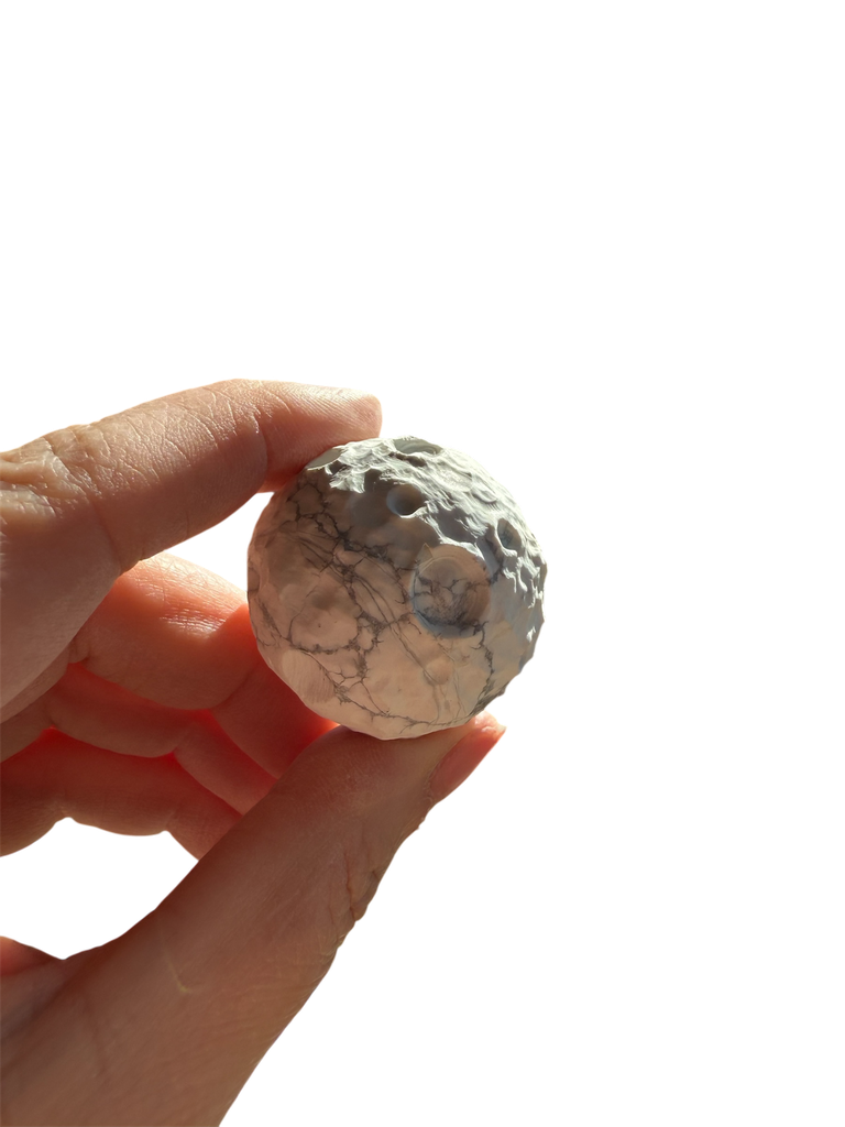 Magnesit Mond Graviert 
