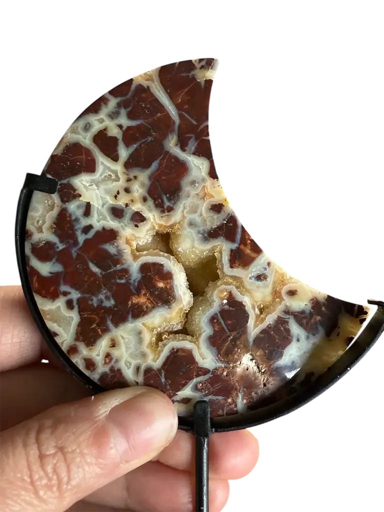 Brekzierter Jaspis mit Geode