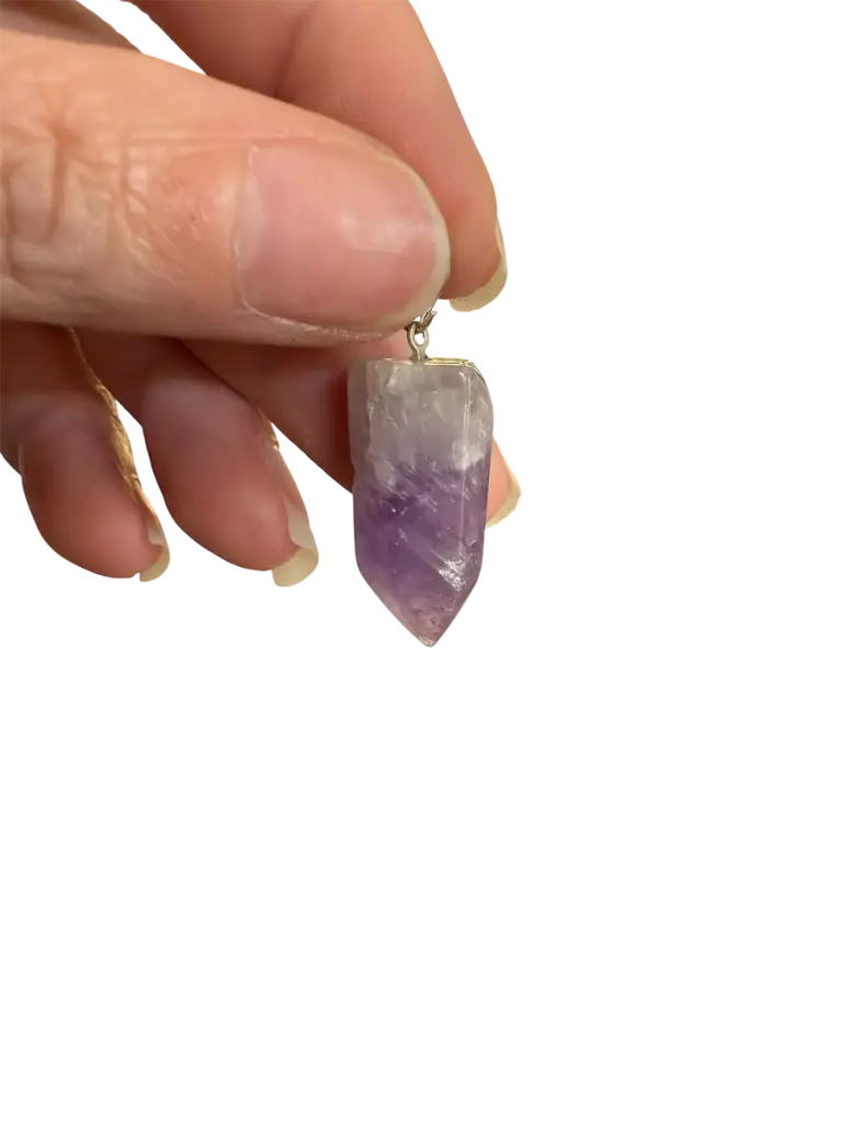 Amethyst Spitze Halskette Anhänger