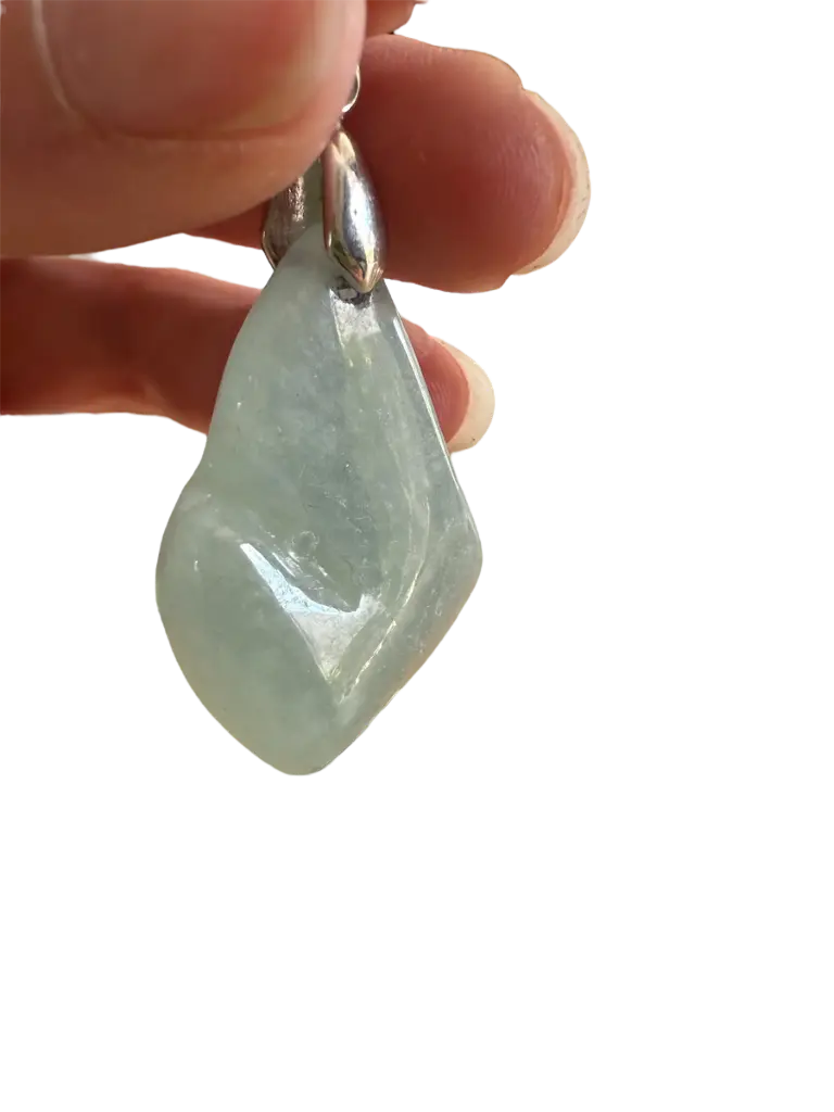 Aquamarin Anhänger Halskette