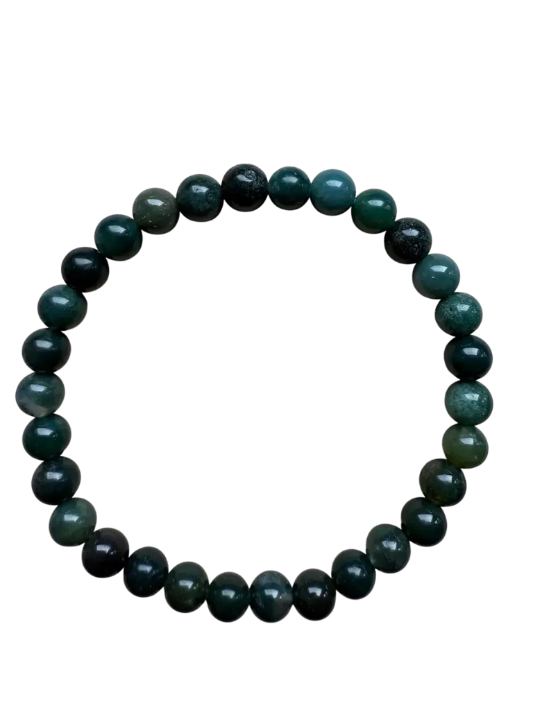 Moosachat Kugelarmband