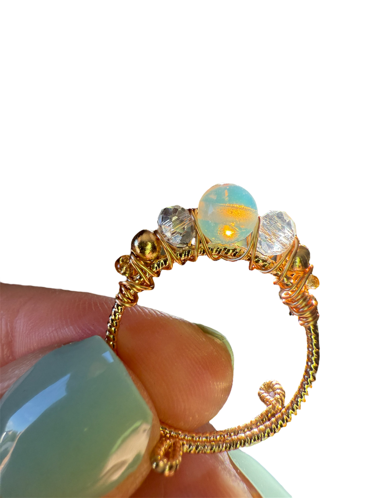 Opal Edelsteinring