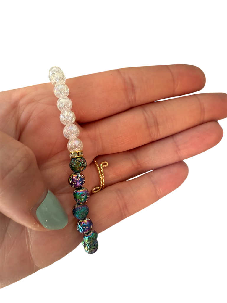Lava Kugelarmband verchromt
