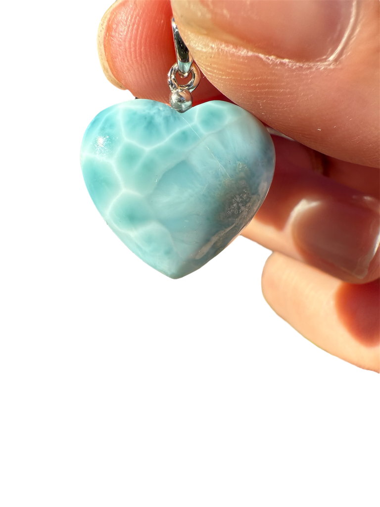 Larimar Herz Anhänger