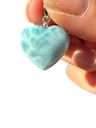Larimar Herz Anhänger