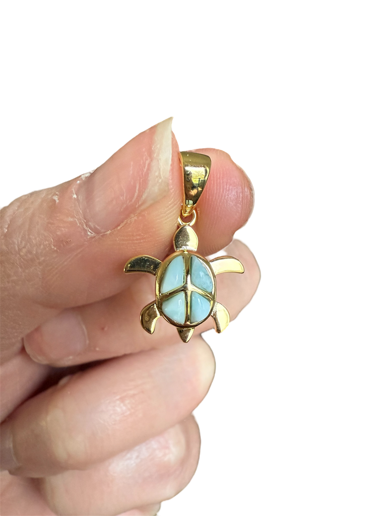 Larimar Anhänger 925 Silber 