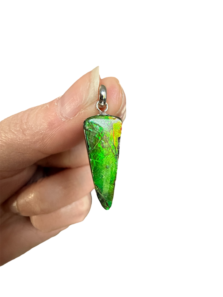 Ammolith Anhänger 925 Silber Unikat 