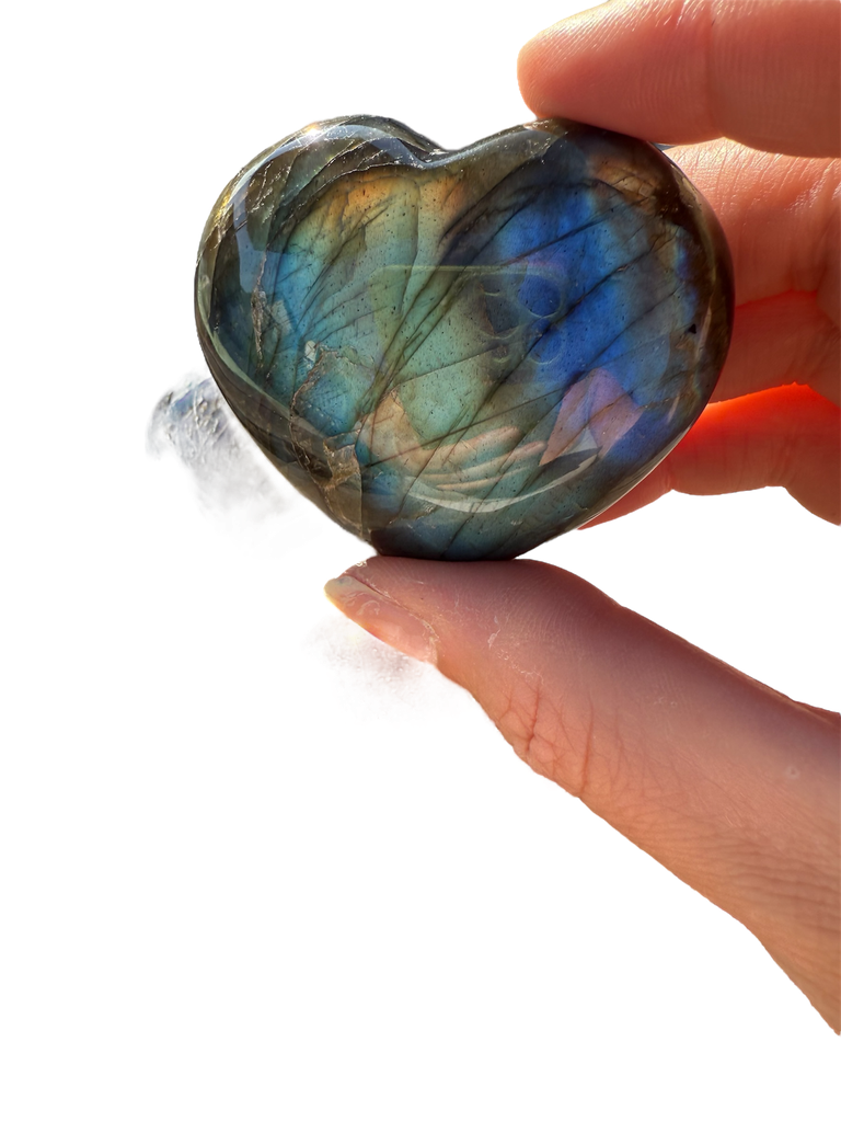 Labradorit Puffy Herz