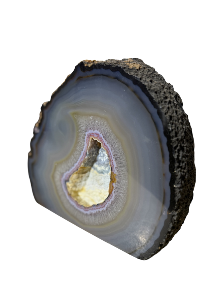 Achat Statement Piece Scheibe aus natürlichem Achat Unikat 