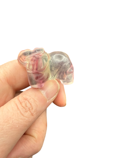 Fluorit Carving Elefant 