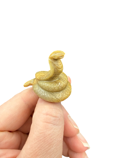 Jaspis Carving Schlange