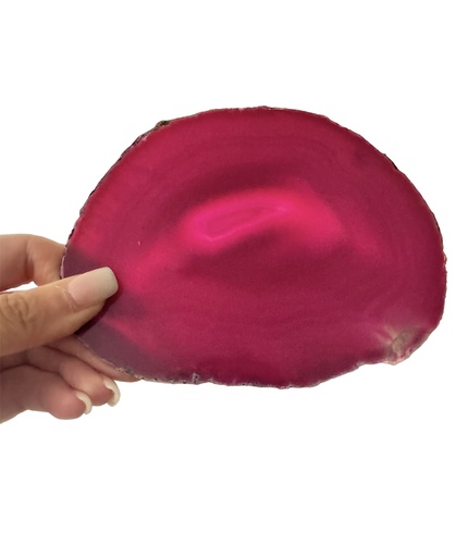 Achat Scheibe Rosafarben