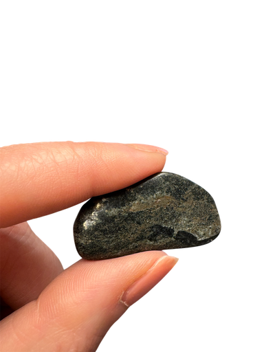 Lemurian Midnight Jade Trommelstein