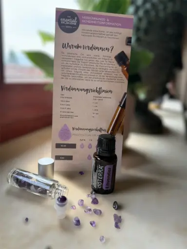 Lavendel Ritualset – doTERRA Öl & Amethyst Roll-On mit Anleitung