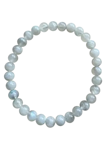 Mondstein Regenbogen Kugelarmband