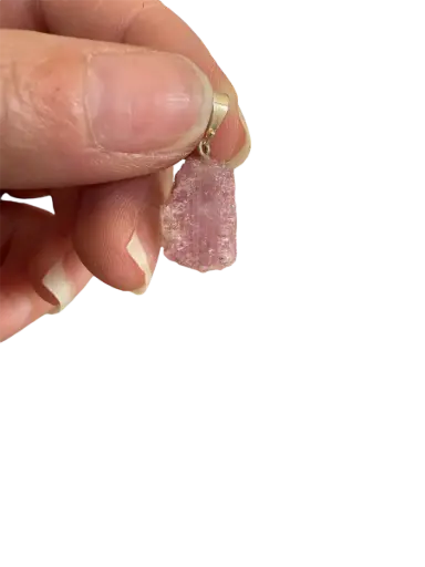 Turmalin Rosa Anhänger Halskette