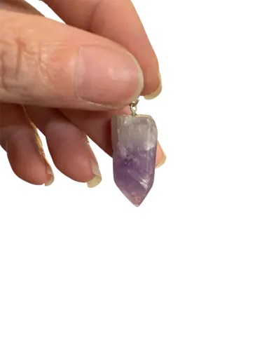 Amethyst Spitze Halskette Anhänger