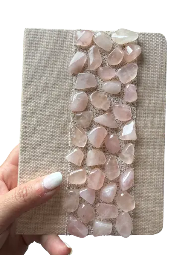 Rosenquarz Notizbuch A5 