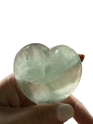 Fluorit Puffy Herz