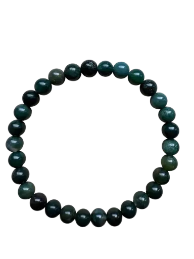 Moosachat Kugelarmband