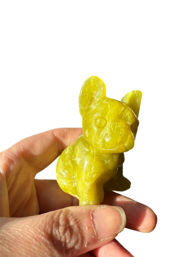 Bergkristall French Bulldog Figur Hund