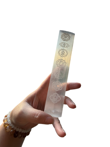 Selenit Räucherstäbchen Halter 