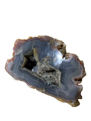 Achat Statement Piece aus natürlichem Achat Unikat auf Sockel