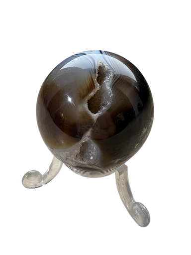 Achat Kugel mit Druse