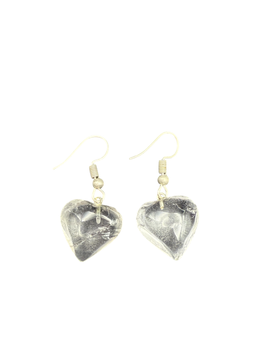 Bergkristall Ohrringe Herz