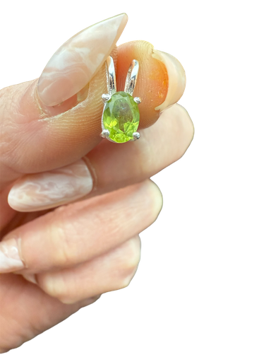 Peridot Anhänger 925er Silber