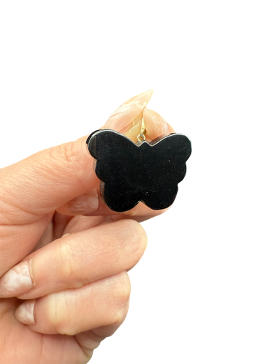 Obsidian Spiegel Schmetterling Anhänger