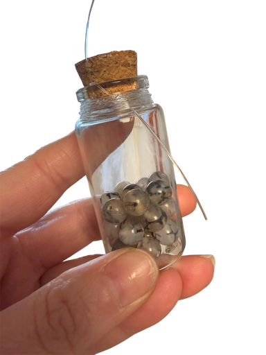 Drachenachat – DIY Kugelarmband Set im Fläschchen