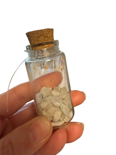 Mondstein Regenbogen – DIY Splitterarmband Set im Fläschchen